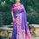 Thumbnail: Women's Purple Printed Patola Paithani Silk Saree
