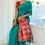 Thumbnail: Women's Green Woven Tussar Silk Saree