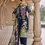 Thumbnail: Blue Pure Lawn Digital Print Suit with Heavy Pakistani Embroidery