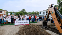 Obra pública para Santiago de la Peña: inicia construcción en la colonia Miguel Hidalgo