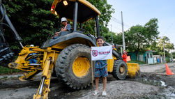 Arranca pavimentación de la calle Los Pinos; beneficiará a 2 mil personas