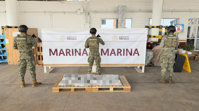 Marina, la Aduana Marítima de Veracruz y la FGR aseguran casi 220 kilogramos de presunta droga en el puerto de Veracruz