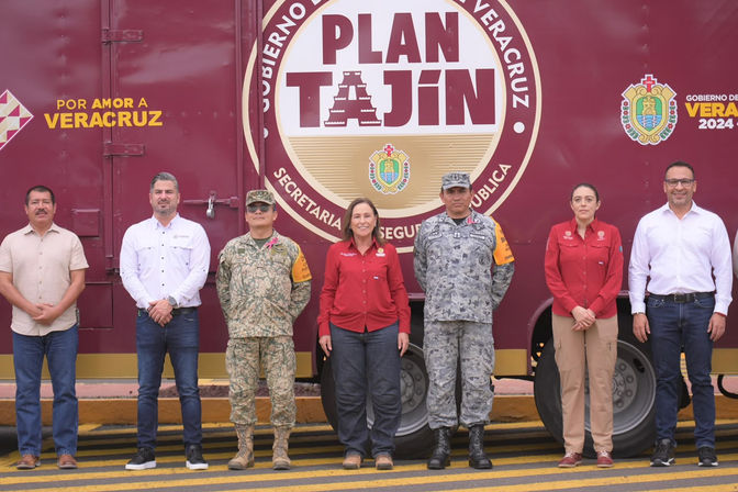 ROCÍO NAHLE Y DANIEL CORTINA REFUERZAN COORDINACIÓN PARA PROTEGER A LAS FAMILIAS DEL NORTE DE VERACRUZ