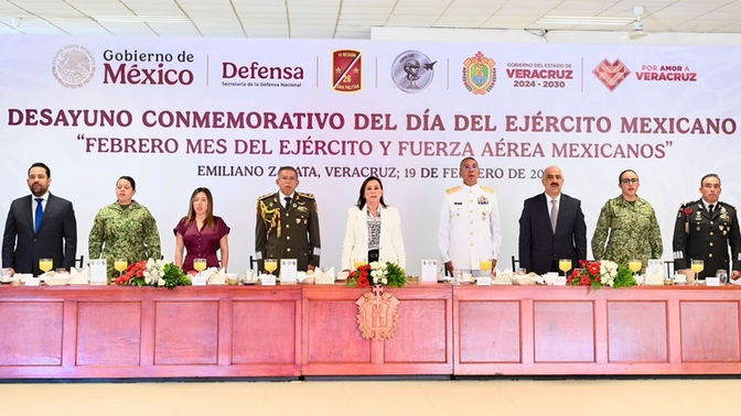Conmemora Congreso de Veracruz el Día del Ejército Mexicano