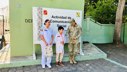 Ejército Mexicano cumple el sueño de Gibran al nombrarlo Médico por un Día en Tuxpan,Ver.