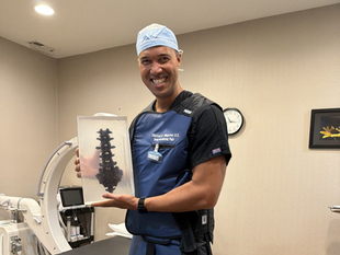 Rocking out some focused ultrasound ablation of lumbar medial branches this morning