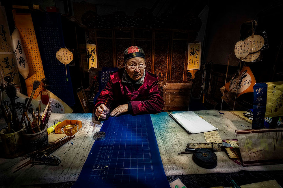 ©Riccardo Busi - Cina - Regione di Lishui 2 - Lo scriba