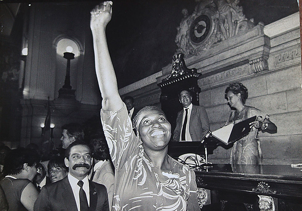 ©Luiz Morier - Benedita da Silva - Eleita vereadora -1982.