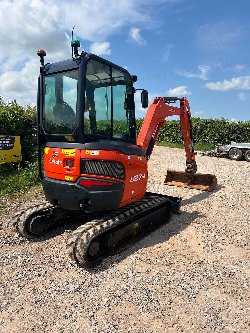 Thumbnail: 2022 Kubota u27-4, 367 Hours! Radio, Hydraulic quick hitch …SOLD…