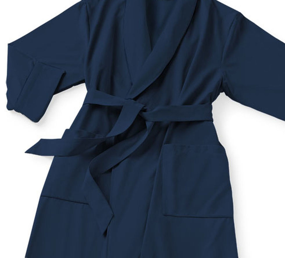 Miniatura: Microfiber French Terry Lined Bathrobe