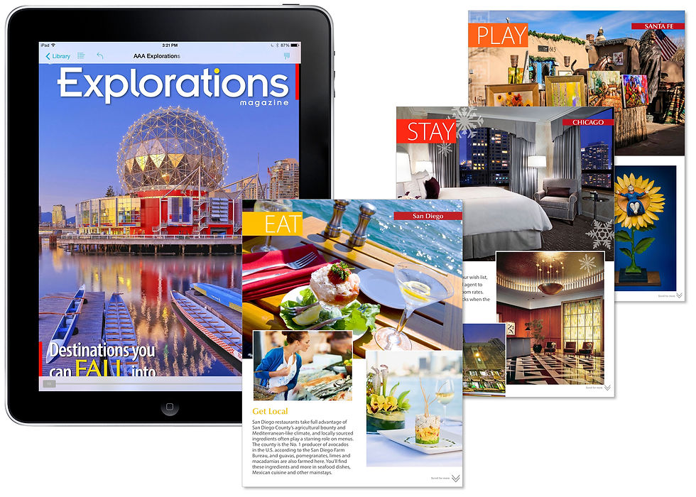 Explorations Travel Magazine App
