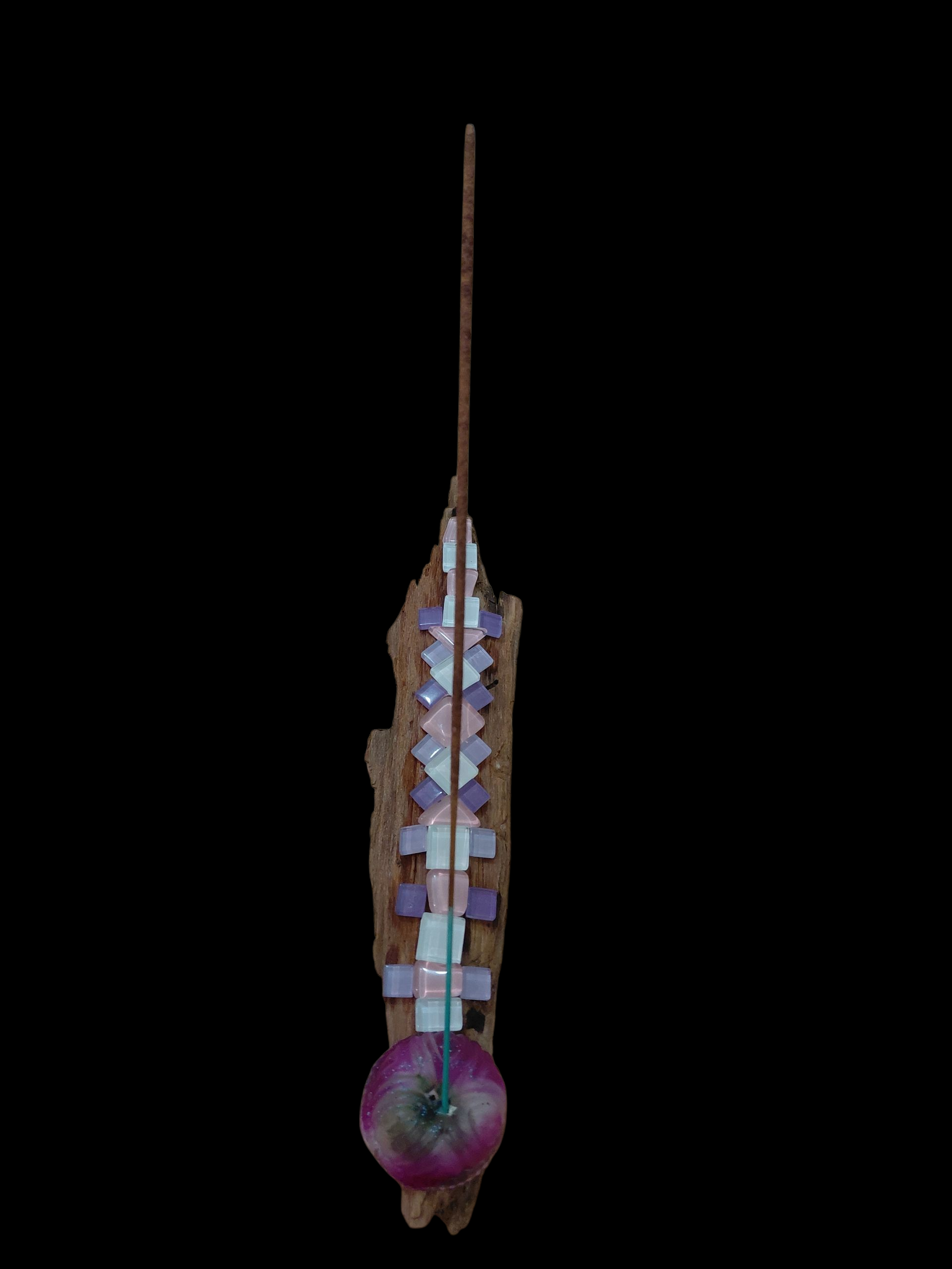 Epoxy, Driftwood & Gem-Inspired Incense Holder