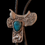 Thumbnail: Vintage Western Bolo Tie with Turquoise Stone – Cowboy / Southwestern Style