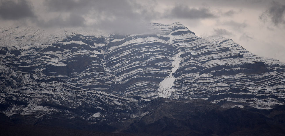 Mountains with snow cover in Las Vegas, Nevada