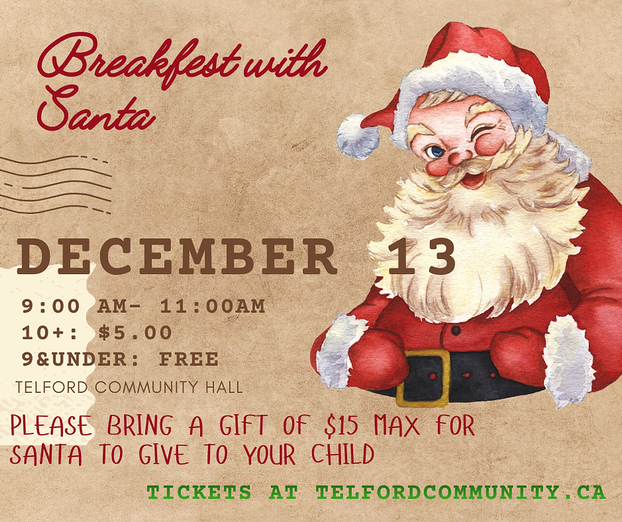 Brown Beige Red Illustrated Vintage Santa's Village Facebook Post.png