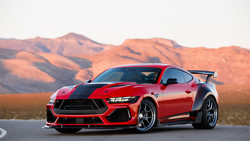 Shelby Super Snake 2026 rojo presentado en Las Vegas