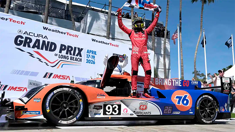 Acura sorprende a Porsche y vence en Long Beach