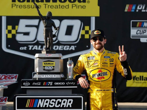Ryan Blaney ganó la YellaWood 500