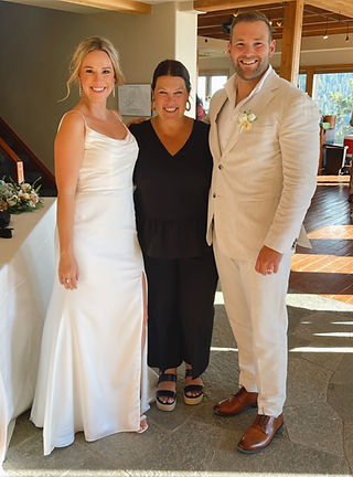 Oklahoma City Wedding Planner standing and smiling after a wedding
