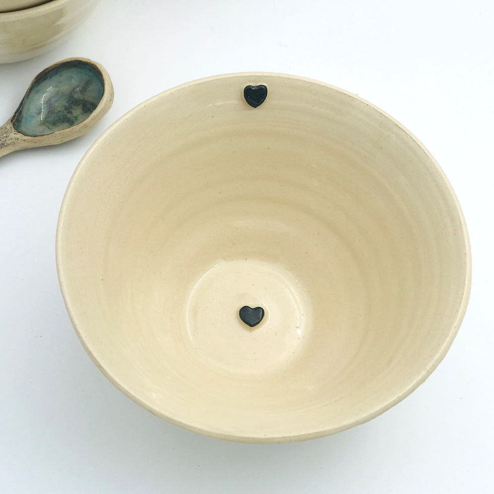 תמונה ממוזערת: סט קעריות נישנוש - לב שחור