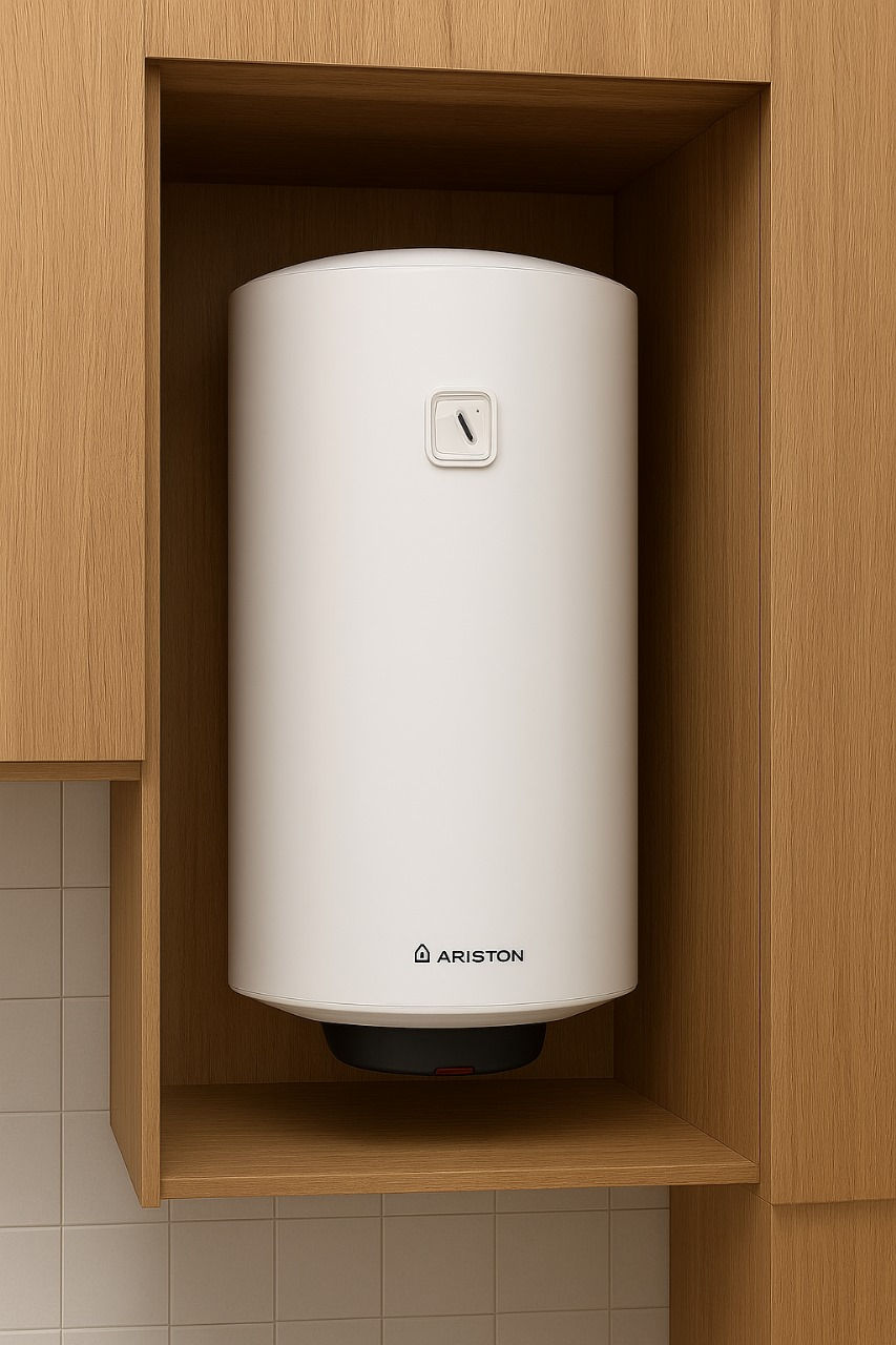 Thumbnail: سخان كهرباء أريستون 35 لتر Slim – تصميم رفيع وصحي بتكنولوجيا نانو ميكس