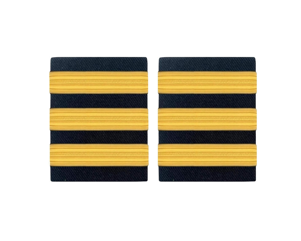 Thumbnail: EPAULETS 3 STRIPES - GOLD - HARD