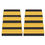 Thumbnail: EPAULETS 4 STRIPES - TAPERED - GOLD - HARD