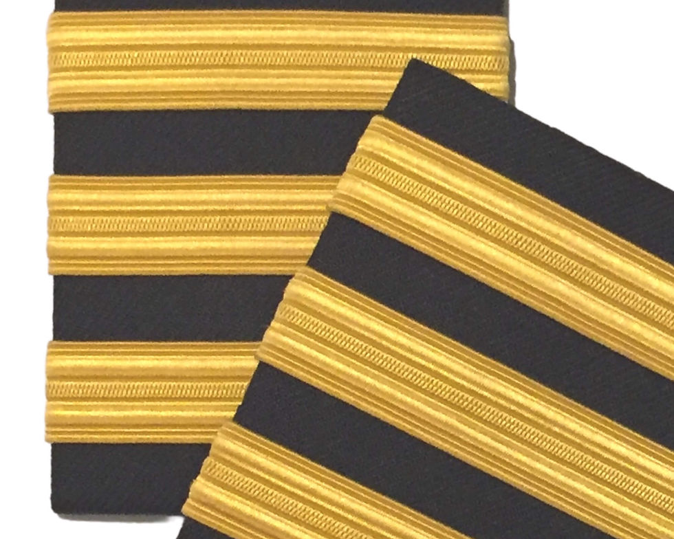 Thumbnail: EPAULETS 3 STRIPES - GOLD - HARD