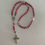 縮圖：Agate Rosary(﻿ ﻿ 5단 핑크화원 원석매듭묵주)