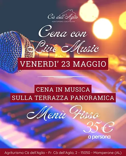 CENA SULLA TERRAZZA PANORAMICA & LIVE MUSIC