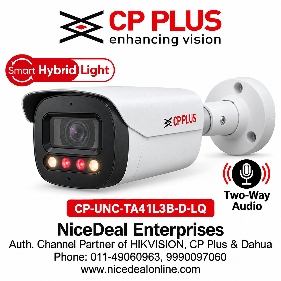 STQC | CP Plus 4MP Night Color IP Bullet CCTV | Two Way | CP-UNC-TA41L3B-D-LQ