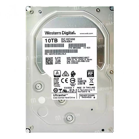 【ほぼ未使用, 即発送】WD Ultrastar DC HC330 10TB Western Digital WESTERN DIGITAL WUS721010ALE6L4/JP Ultrastar