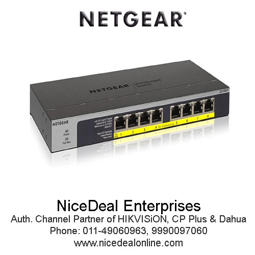 GS108LP | Rs. 7950/- | NETGEAR 8-Port Giga PoE+ Switch | GS108LP