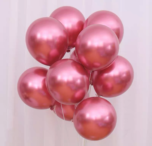 Metallic 10 inch - red $4