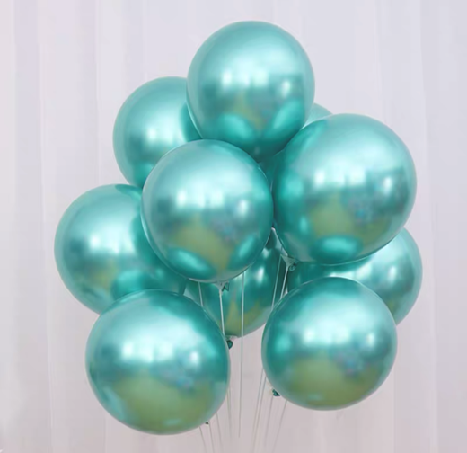 Metallic 10 inch - green $4