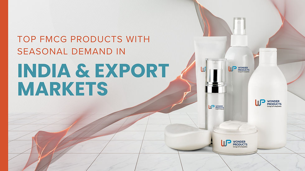 Top FMCG Products With Seasonal Demand In India & Export Markets