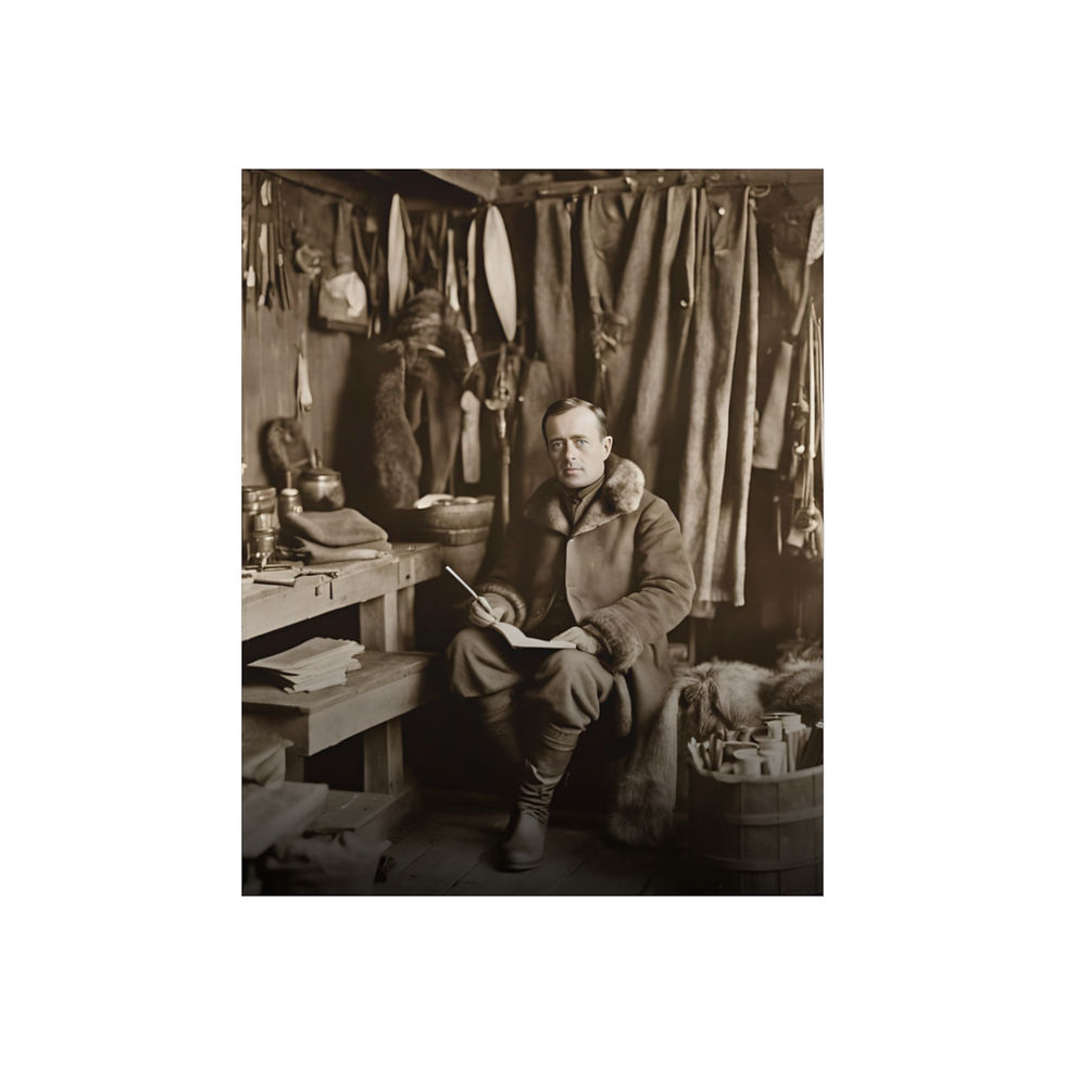 Thumbnail: Robert Falcon Scott Antarctic Hut Studio Portrait - Amazing Detail - Fine Art