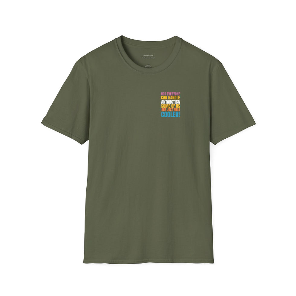 Thumbnail: Just Built Cooler Mini: Fun Antarctic Tee Vintage Antarctica Sleeve & Back Motif