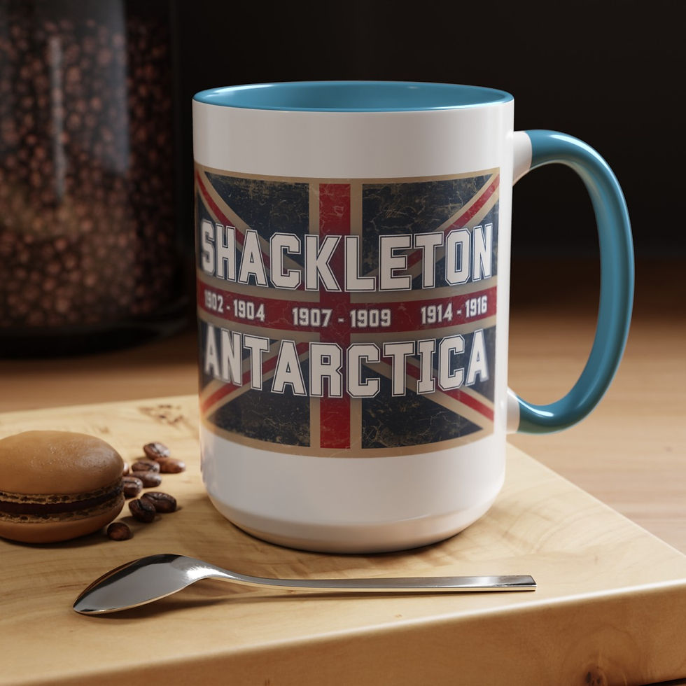 Thumbnail: Shackleton Expeditions Mug- Vintage Antarctica with Vintage British Union Jack