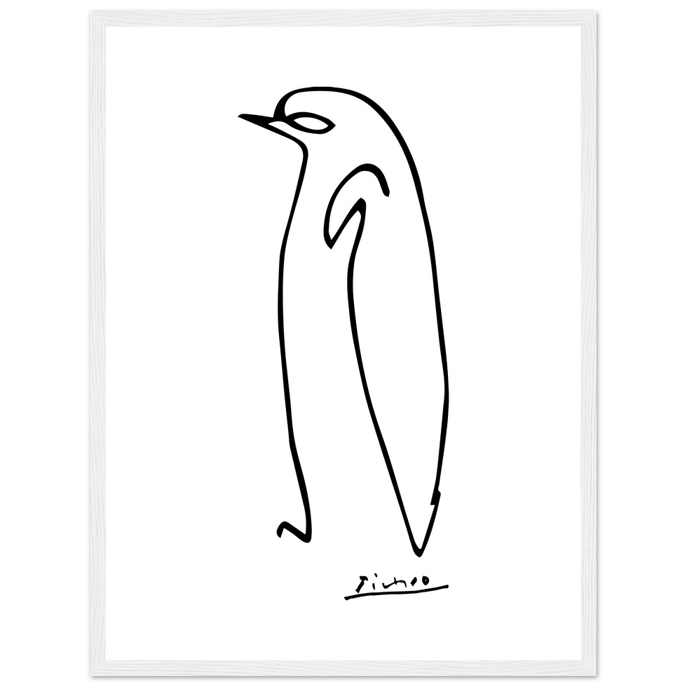 Thumbnail: Pablo Picasso Penguin Line Artwork Poster