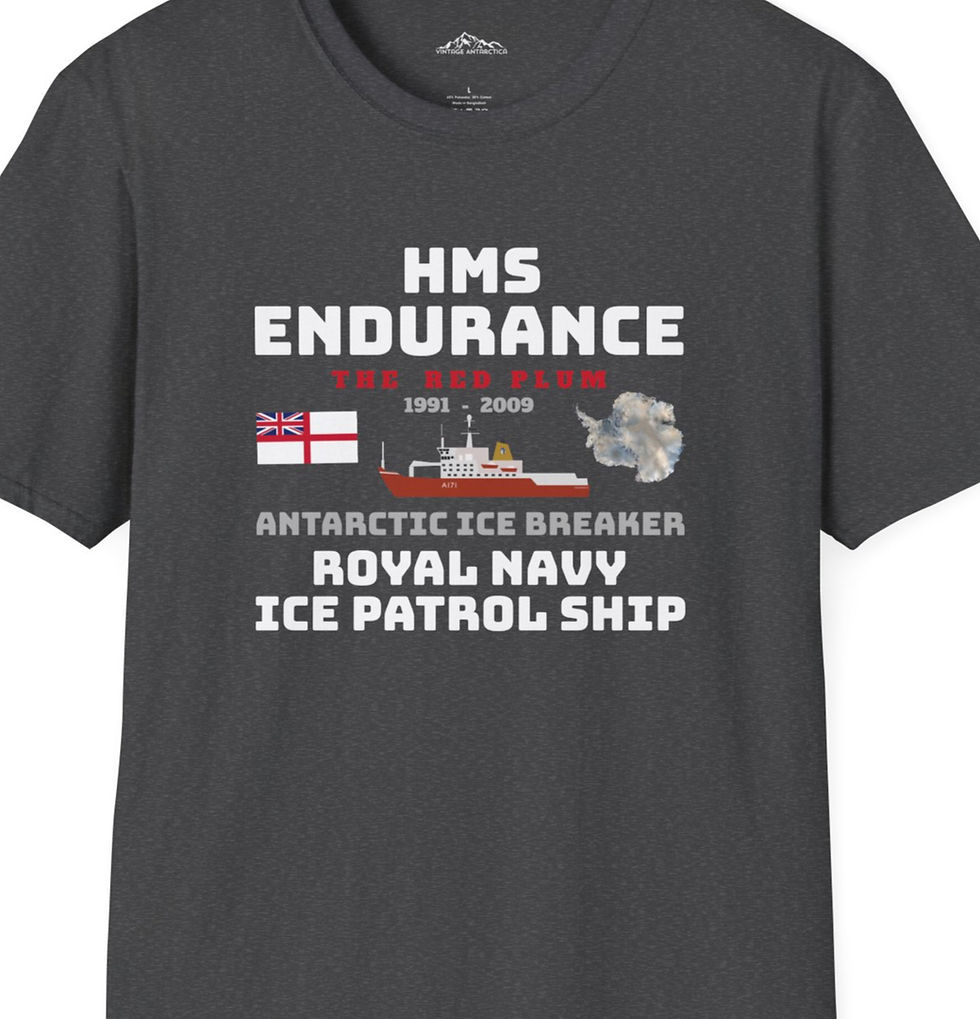 Thumbnail: HMS Endurance  Royal Navy Ice Patrol Ship Unisex Antarctic Souvenir T-Shirt