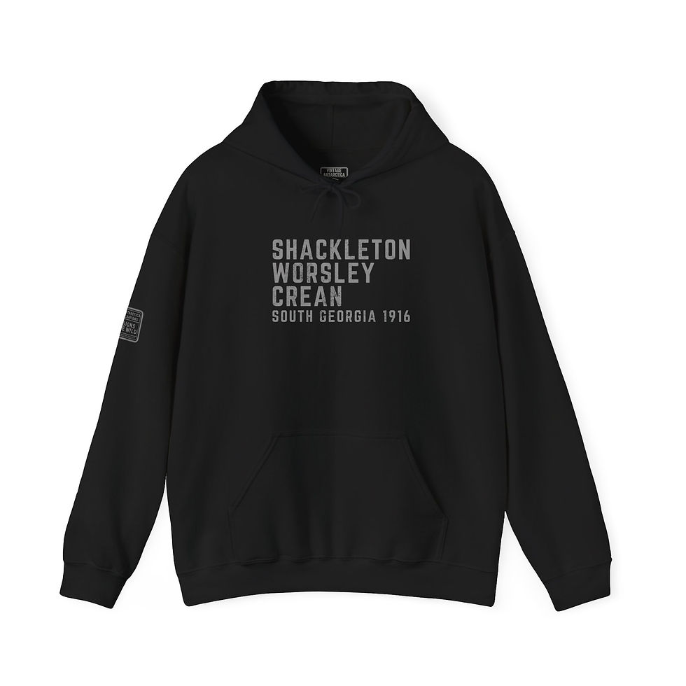 Thumbnail: South Georgia Crossing 1916. Shackleton. Vintage Antarctica Unisex Hoodie