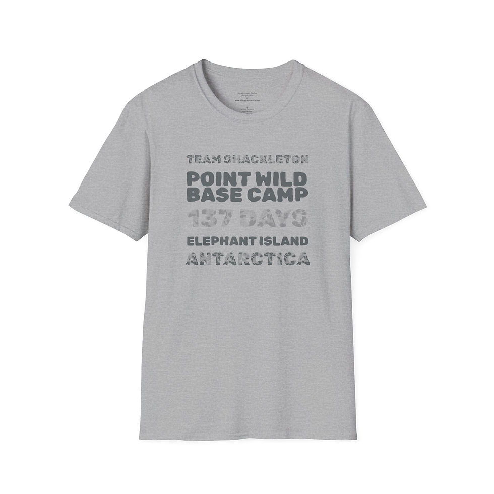 Thumbnail: Point Wild: 137 Days. Elephant Island Shackleton Team Endurance Unisex Tee