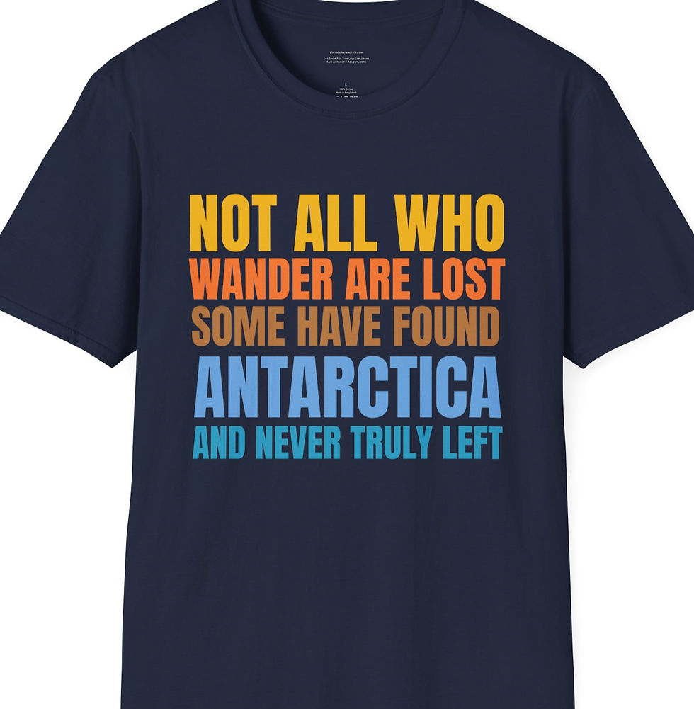 Not All Who Wander Are Lost Designer Zing Edition Tee Vintage Antarctica