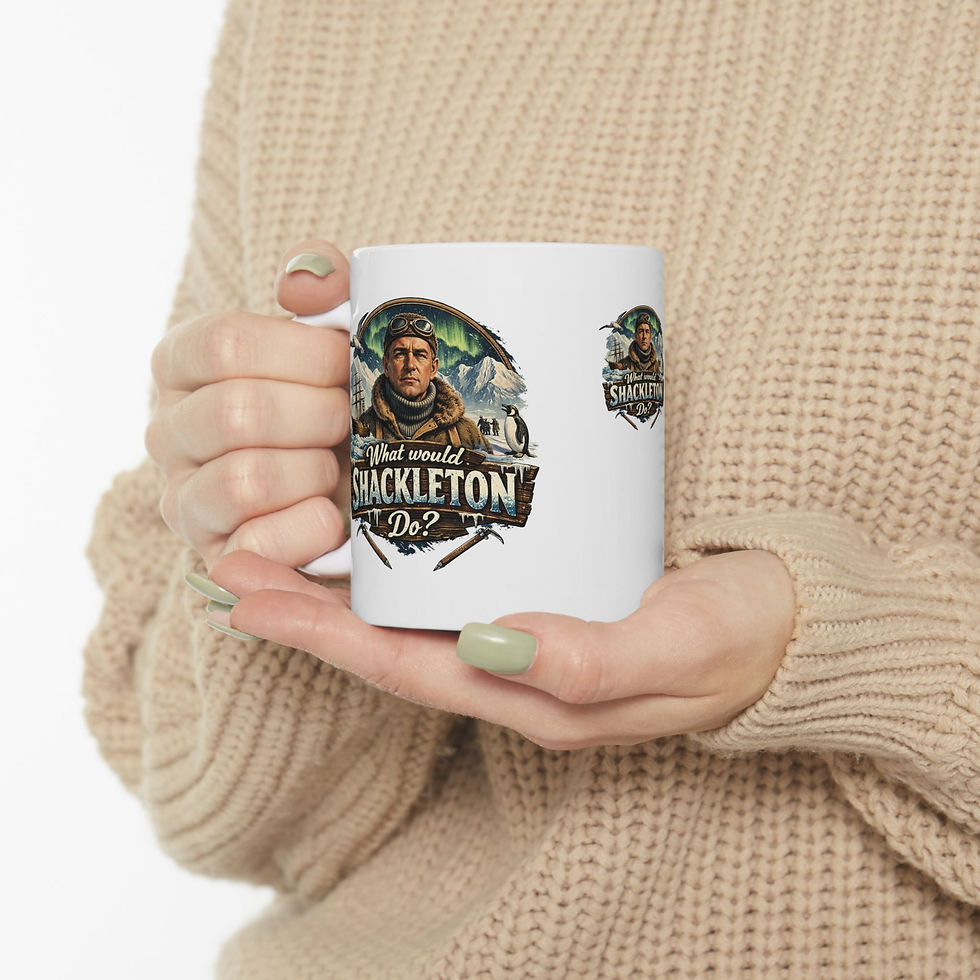 Thumbnail: What Would Shackleton Do? 2 Vintage Antarctica Legend Tea Coffee Cup