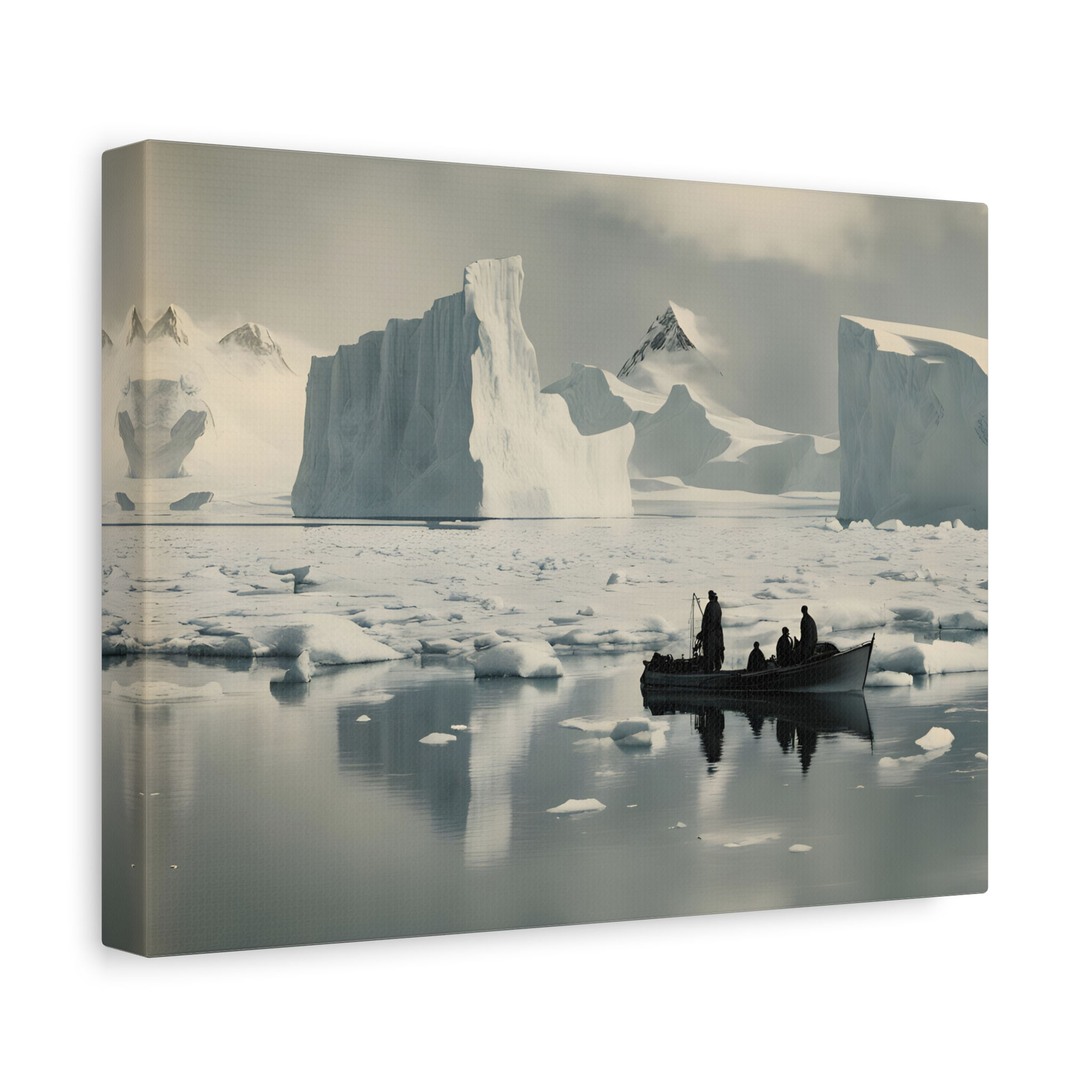 Going Home 1916: Vintage Antarctic Exploration Artwork Canvas Wall Art