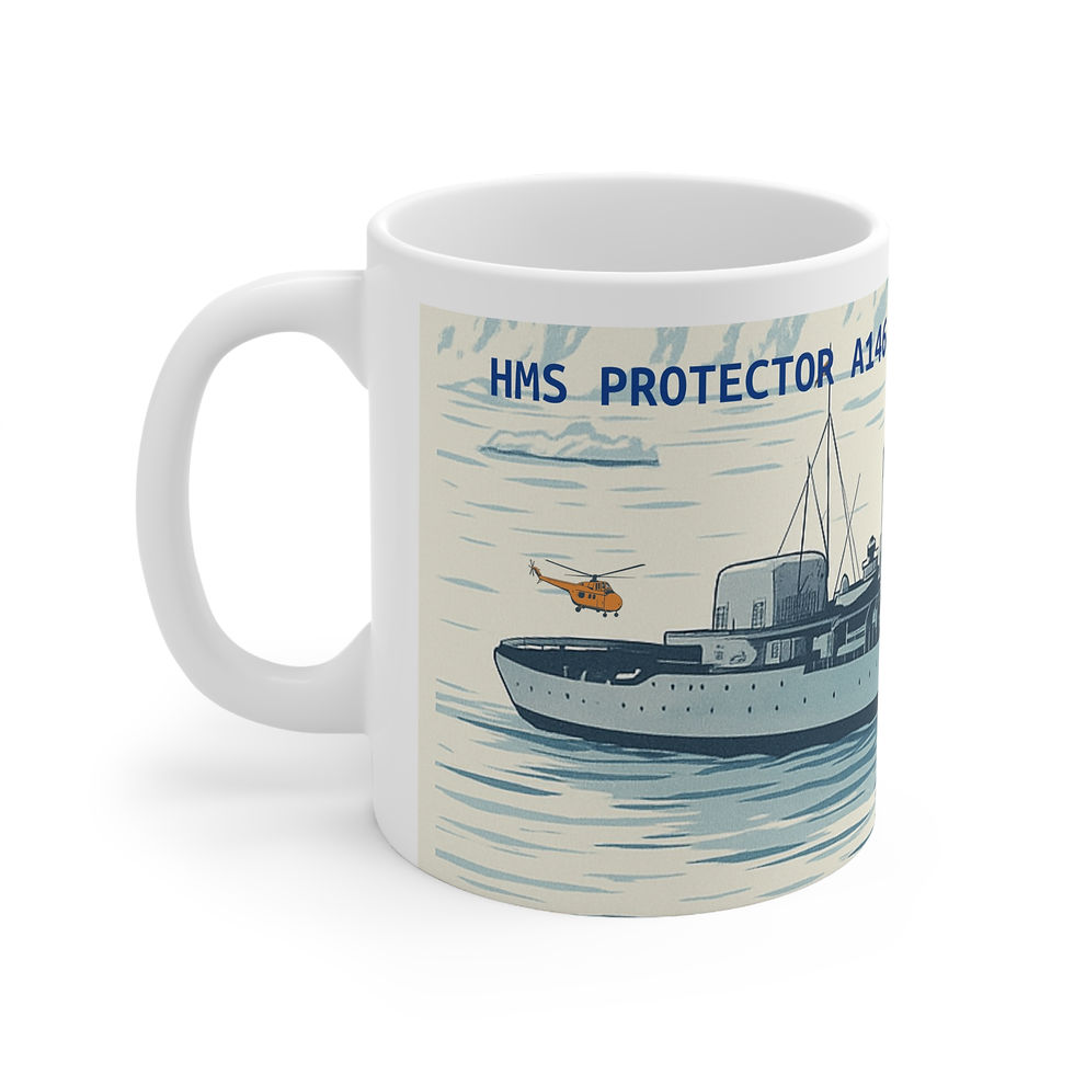 Thumbnail: HMS Protector A146 Royal Navy Ice Patrol Nautical Ceramic Coffee Cup Mug