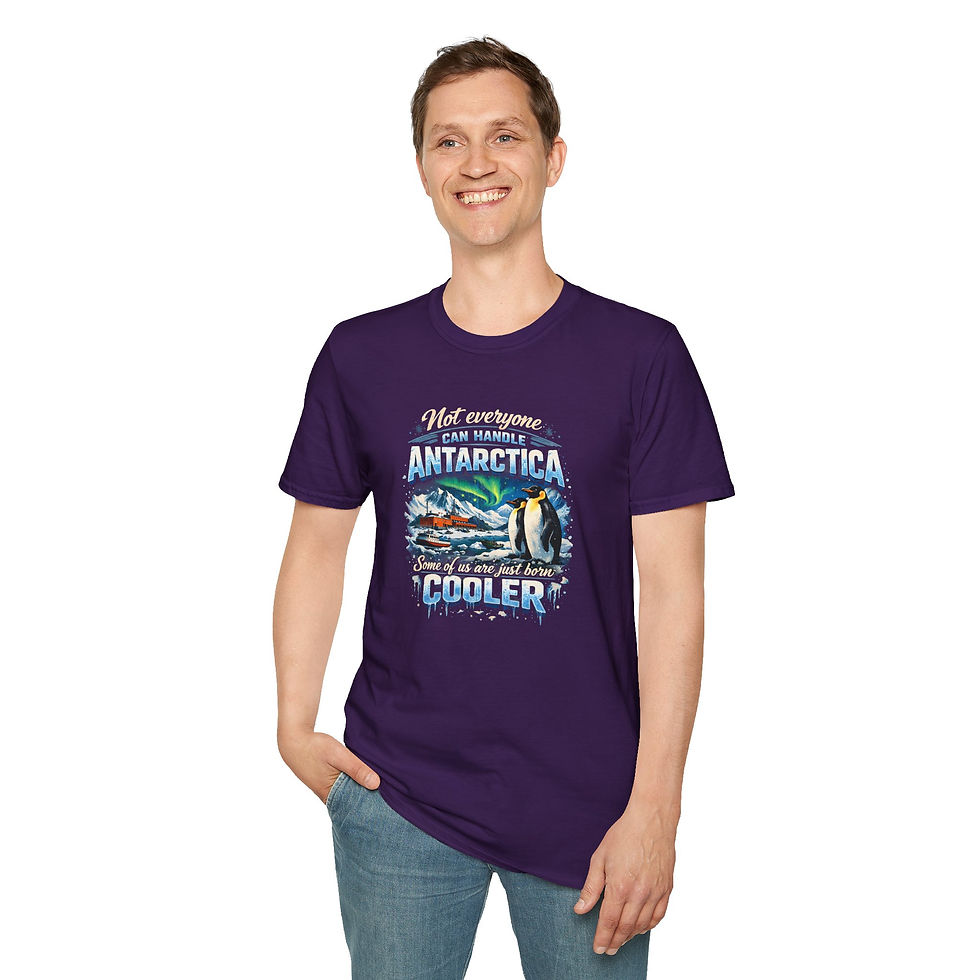 Thumbnail: Born Cooler Classic Antarctica Ice Vintage Antarctica Unisex T-Shirt