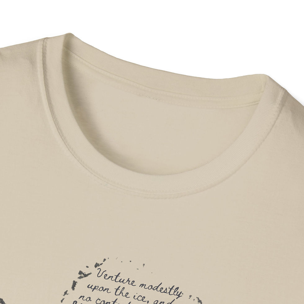 Thumbnail: The Quiet Privilege Unisex T-Shirt. Handwritten Vintage Antarctica Graphic Tee