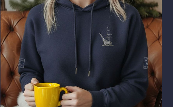 Design 01: Endurance. Core Expedition Series I. Vintage Antarctica Unisex Hoodie